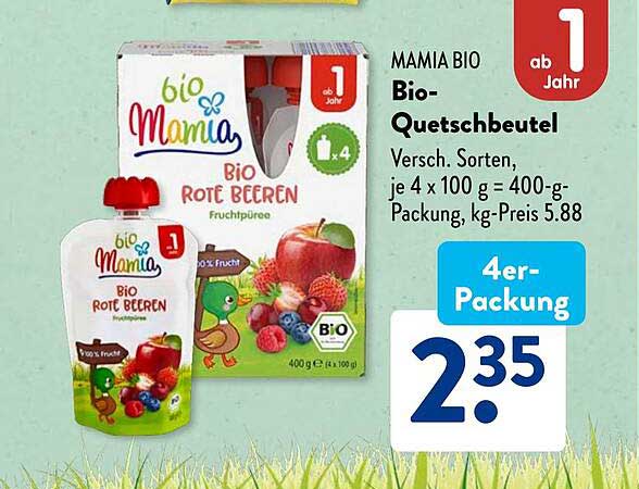 Mamia Bio Bio-Quetschbeutel