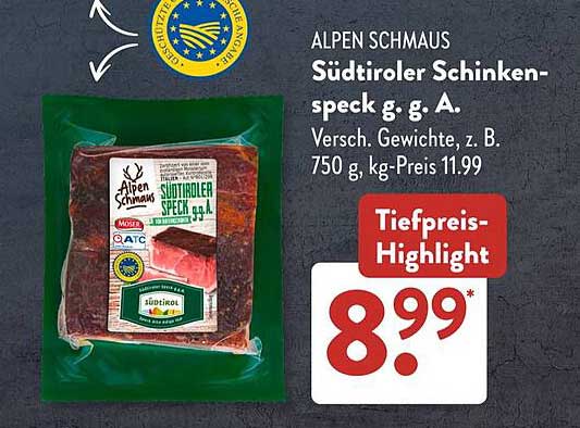 Südtiroler Schinken-speck g. g. A.