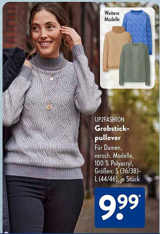 UP2FASHION Grobstick-pullover