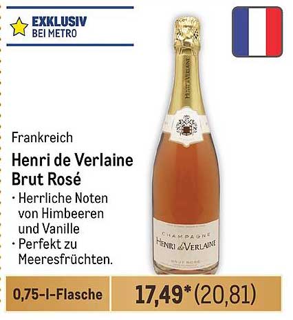 Henri de Verlaine Brut Rosé