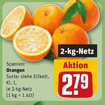 2-kg-Netz Orangen