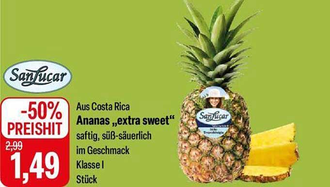 Ananas „extra sweet“