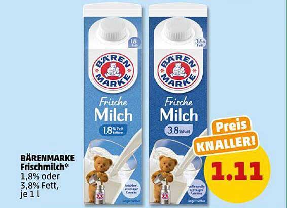 BÄRENMARKE Frischmilch