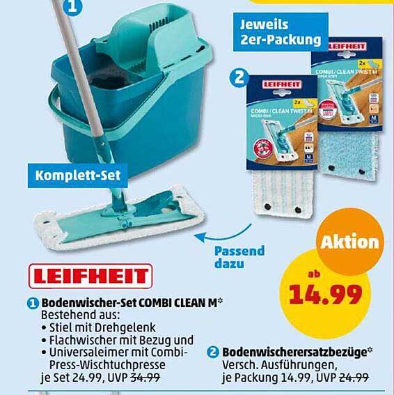 Bodenwischer-Set COMBI CLEAN M