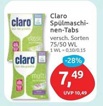 Claro Spülmaschinen-Tabs