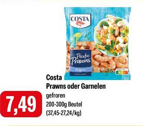 Costa Prawns oder Garnelen