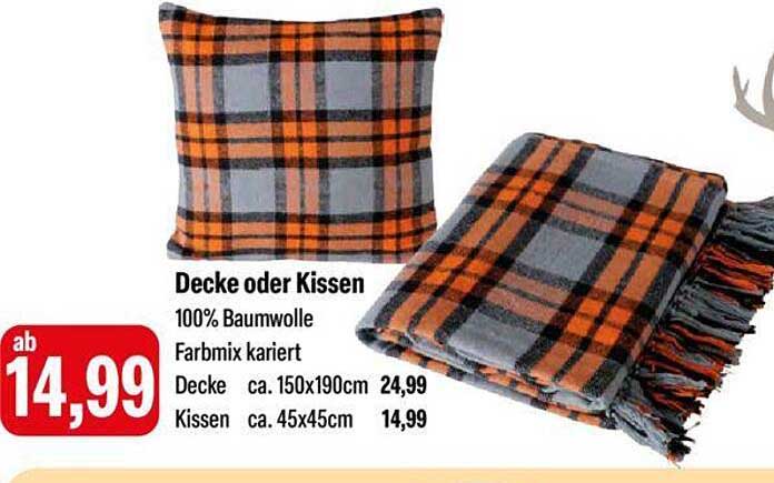 Decke oder Kissen