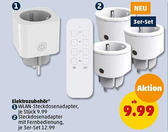 Elektrozubehör  
WLan-Steckdosenadapter  
Steckdosenadapter mit Fernbedienung