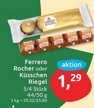 Ferrero Rocher oder Küsschen Riegel