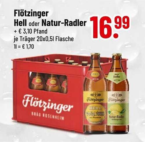 Flötzinger Hell oder Natur-Radler