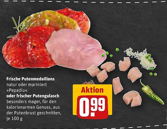 Frische Putenschnitzel oder frischer Putengulasch