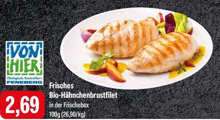 Frisches Bio-Hähnchenbrustfilet