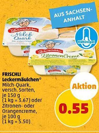 FRISCHLI Leckermäulchen* Milch-Quark, verschieden Sorten