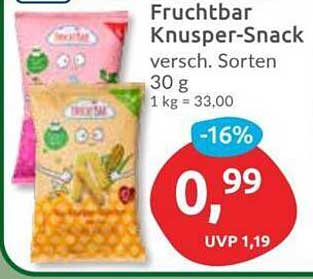 Fruchtbar Knusper-Snack