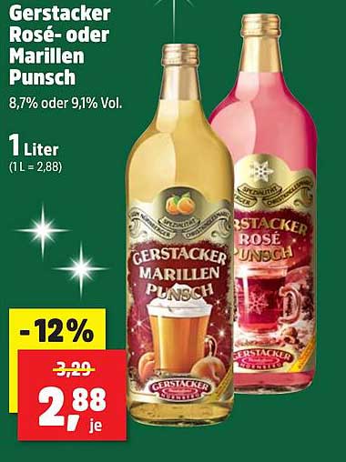 Gerstacker Rosé- oder Marillen Punsch