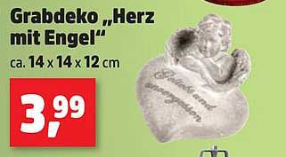 Grabdeko „Herz mit Engel“