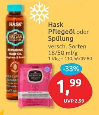 Hask Pflegeöl oder Spülung