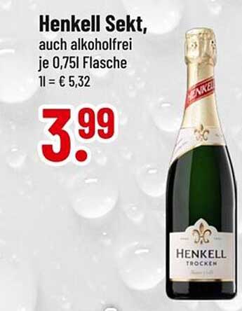 Henkell Sekt, auch alkoholfrei