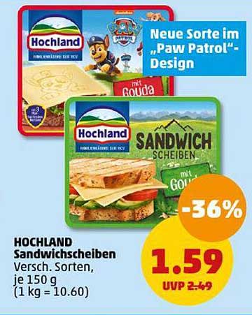 HOCHLAND Sandwichscheiben