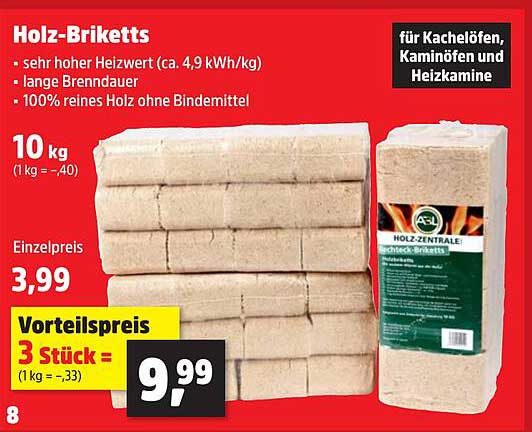 Holz-Briketts