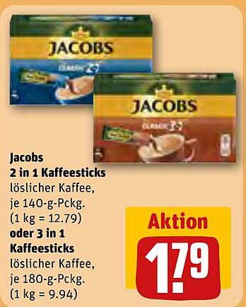 Jacobs 2 in 1 Kaffeesticks