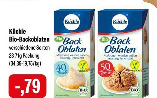 Küchle Bio-Backoblaten