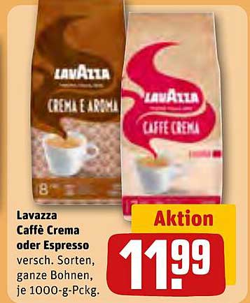 Lavazza Caffè Crema oder Espresso