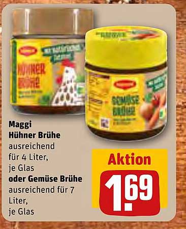 Maggi Hühner Brühe oder Gemüse Brühe