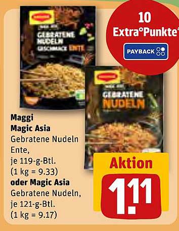 Maggi Magic Asia Gebratene Nudeln Ente