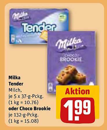 Milka Tender oder Choco Brookie