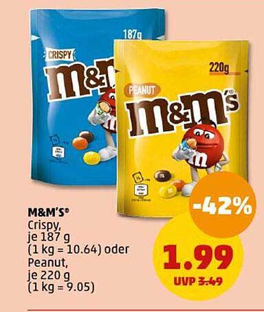 M&M'S® Crispy oder M&M'S® Peanut