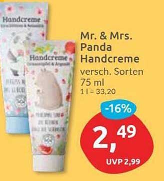 Mr. & Mrs. Panda Handcreme