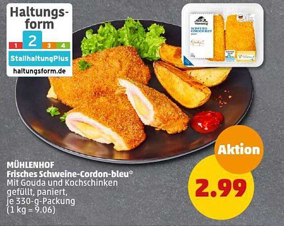 MÜHLENHOF Frisches Schweine-Cordon-bleu*