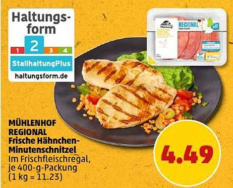 MÜHLENHOF REGIONAL Frische Hähnchen-Minutensteaks