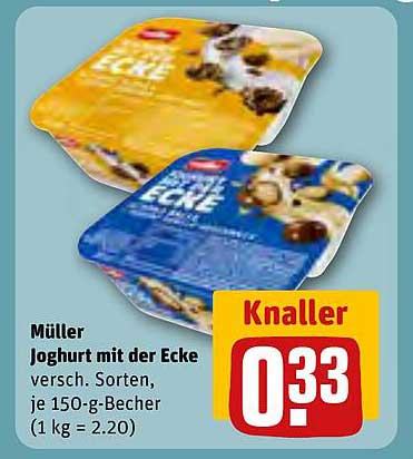 Müller Joghurt mit der Ecke