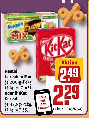 Nestlé Cerealien Mix oder KitKat Cereal