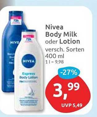 Nivea Body Milk oder Lotion