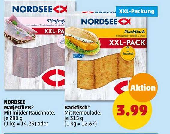 NORDSEE Matjesfilets*  
Backfisch* XXL-PACK