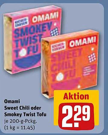 Omami Sweet Chili oder Smokey Twist Tofu