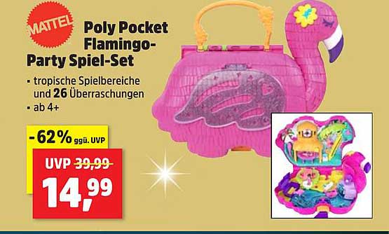 Poly Pocket Flamingo-Party Spiel-Set