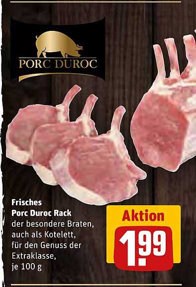 Porc Duroc Rack