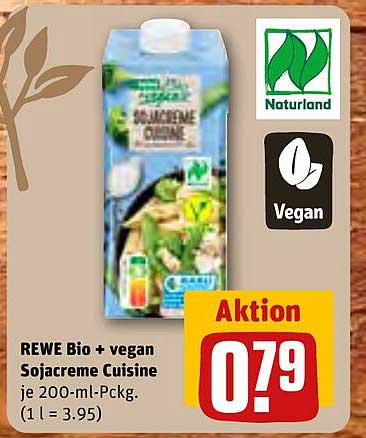 REWE Bio + vegan Sojacreme Cuisine