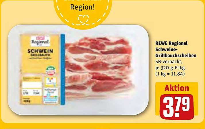 REWE Regional Schweine-Grillbauchscheiben