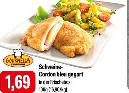 Schweine-Cordon bleu gegart