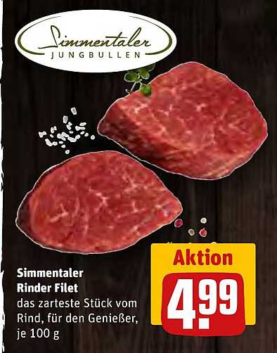 Simmentaler Rinder Filet