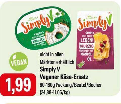 Simply V Veganer Käse-Ersatz