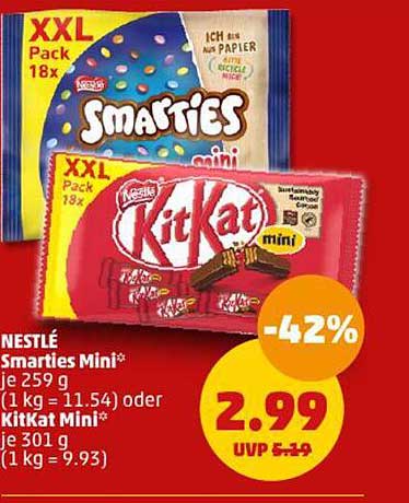 Smarties Mini*  
KitKat Mini*  