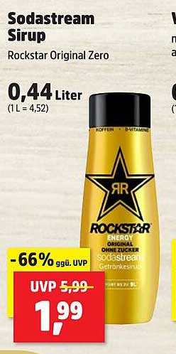 Sodastream Sirup Rockstar Original Zero