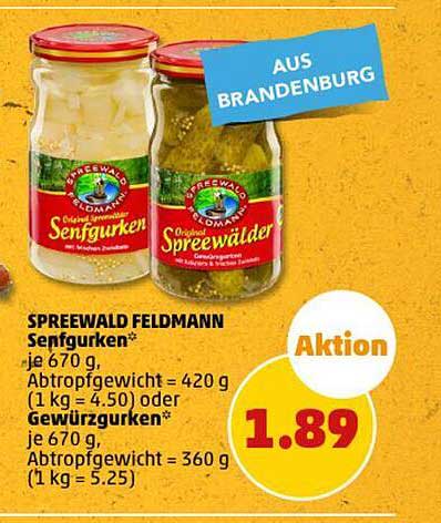 SPREEWALD FELDMANN Senfgurken*