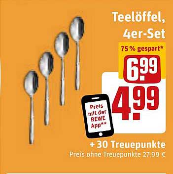 Teelöffel, 4er-Set